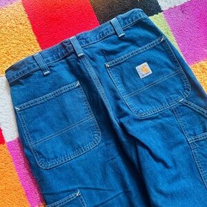 Carhartt Men's Relaxed Fit Dark Blue Jeans